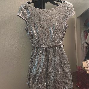 Backless Full Sequin Dress